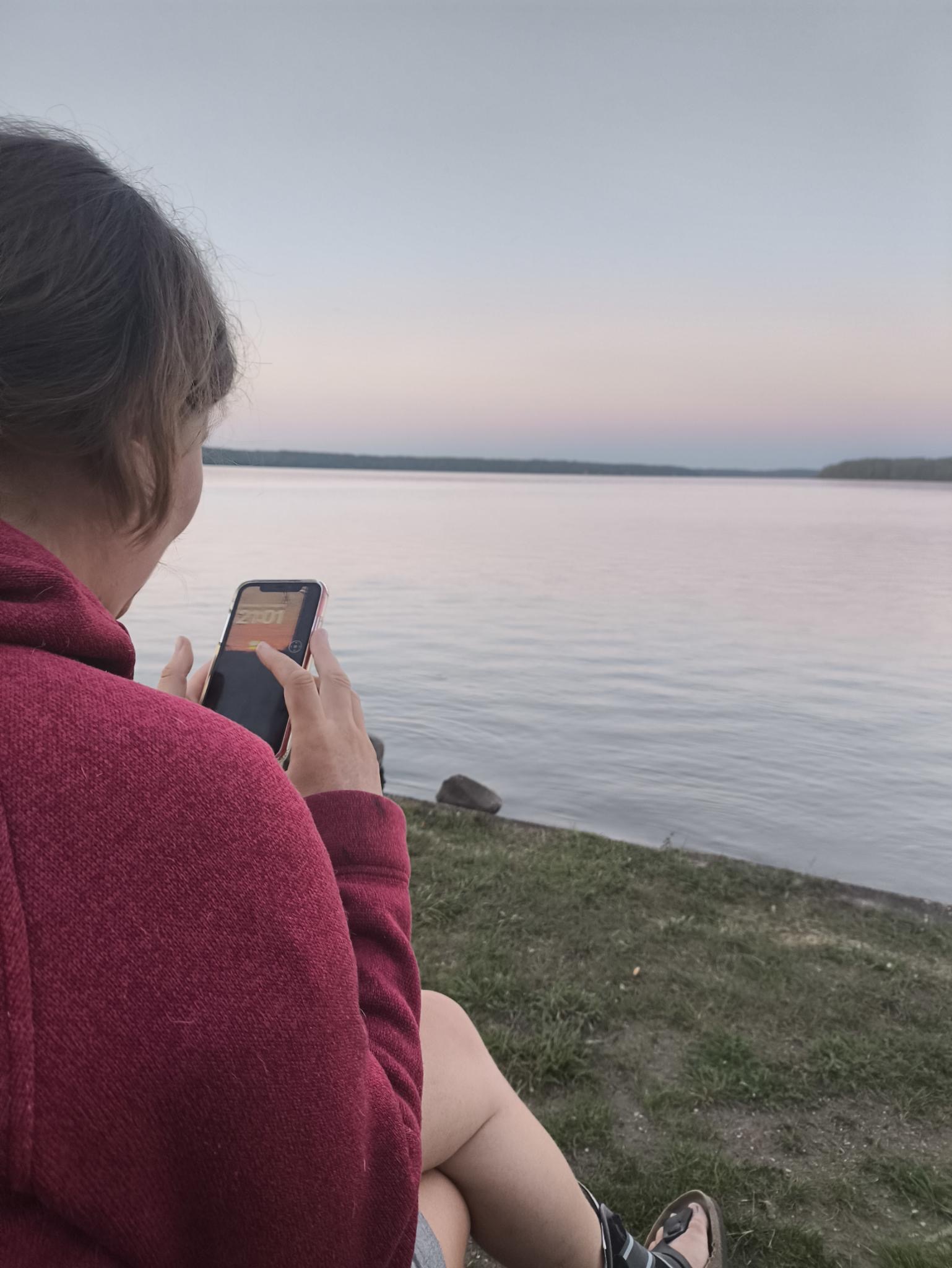 Warum Content - Bild zeigt mich mit meinem Handy